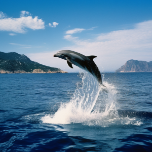 Delfin bei der Küste von Mallorca