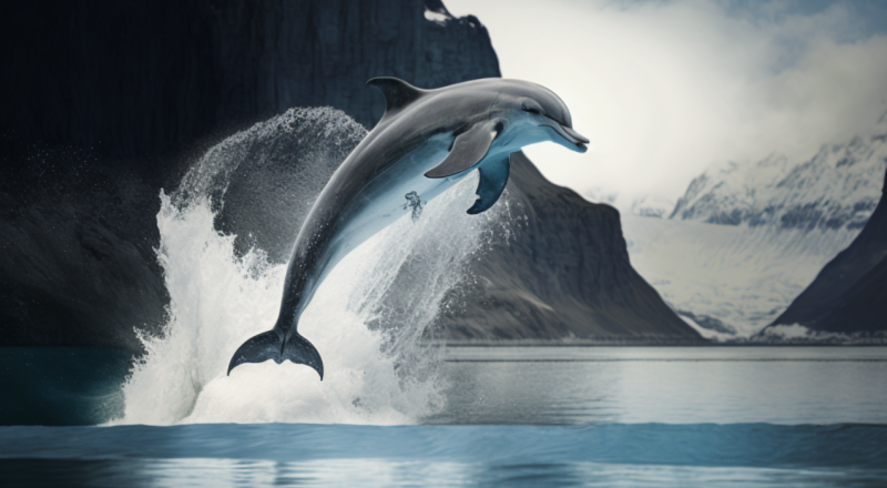 delfin springt