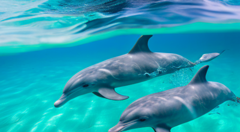 Delphine auf Aruba